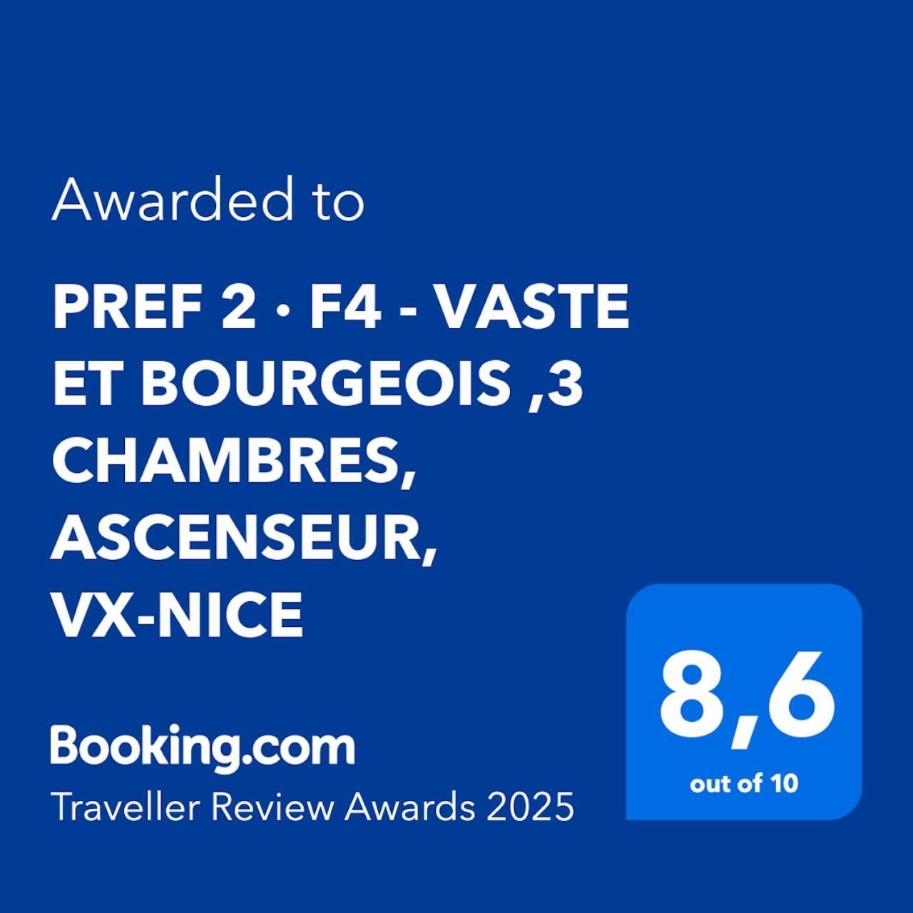 Pref 2 - F4 - Vaste Et Bourgeois ,3 Chambres, Ascenseur, Vx-Ніцца Екстер'єр фото